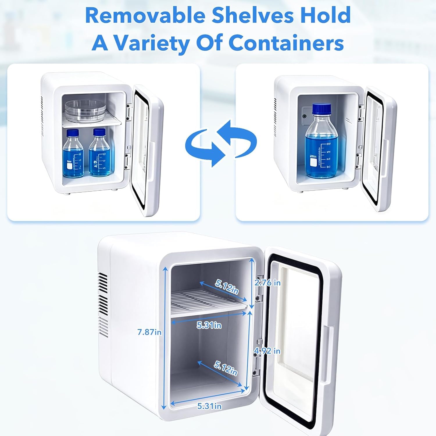 Incubadora De Laboratorio De 4 litros con Puerta Transparente, Armario Termostático De 8-65 °c para Placas De Petri, Incubación De Huevos, Crecimiento Bacteriano, Uso En Laboratorio Y