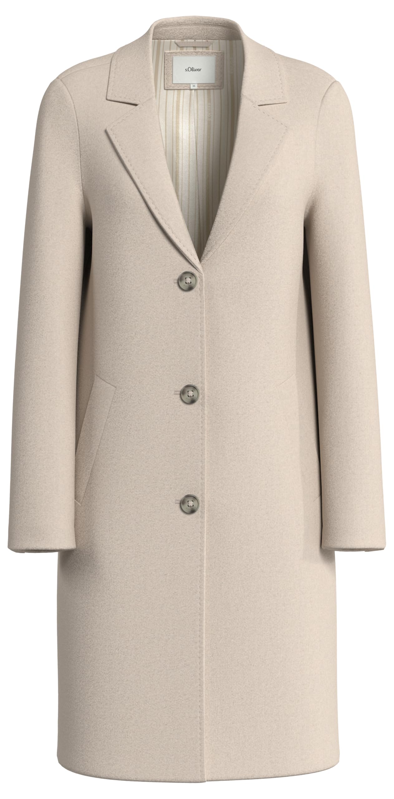 s.Oliver Lapel Collar Coat, 81W9, 42
