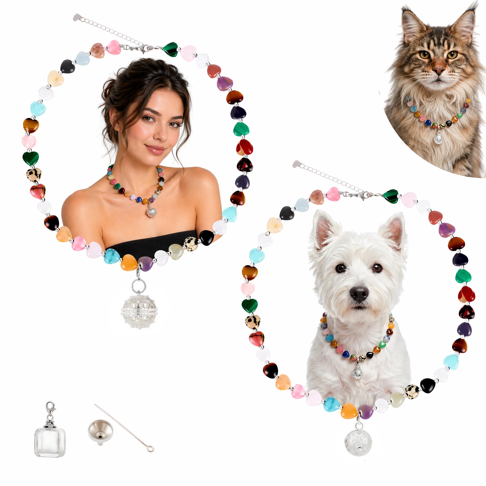 SeekPals Gemstone Collar Set