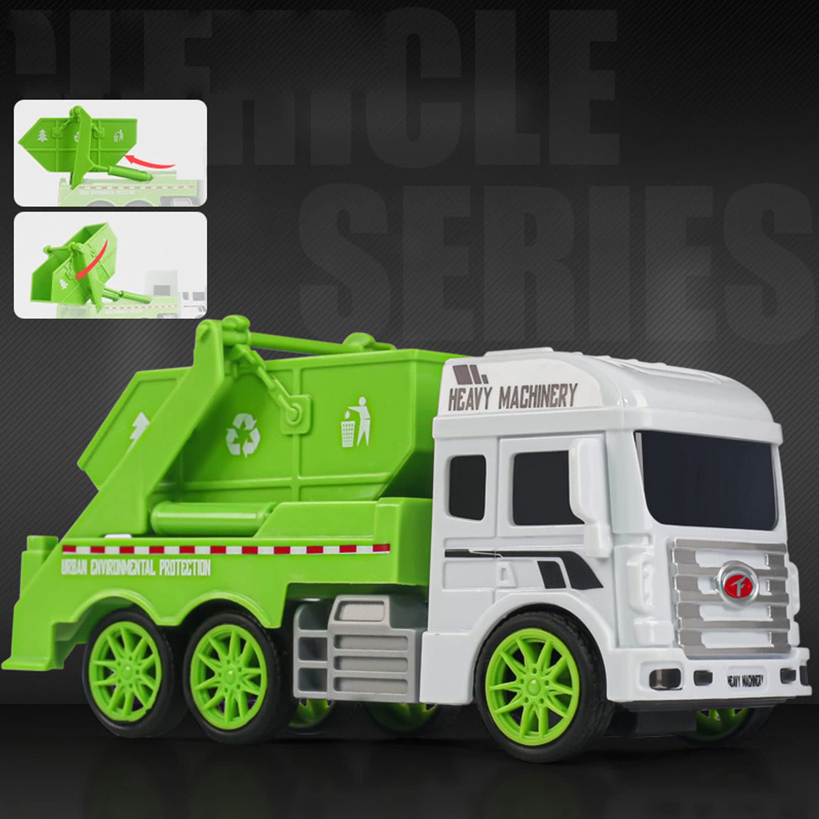 Srliya Baufahrzeug Spielzeug Muldenkipper - Trägheitsspielzeug Für Kinder