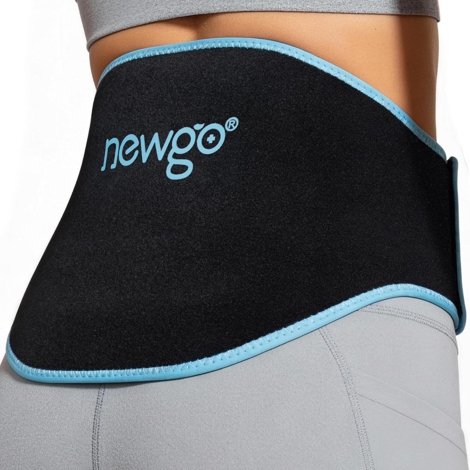 NEWGO Ice Pack for Back Pain Relief, 2 Pack Lower Back Ice Pack Hot Cold Therapy Gel Cold Pack Back Ice Wrap for Lower Lumbar, Sciatica Nerve Pain, Herniated Disc, Tailbone Pain Relief