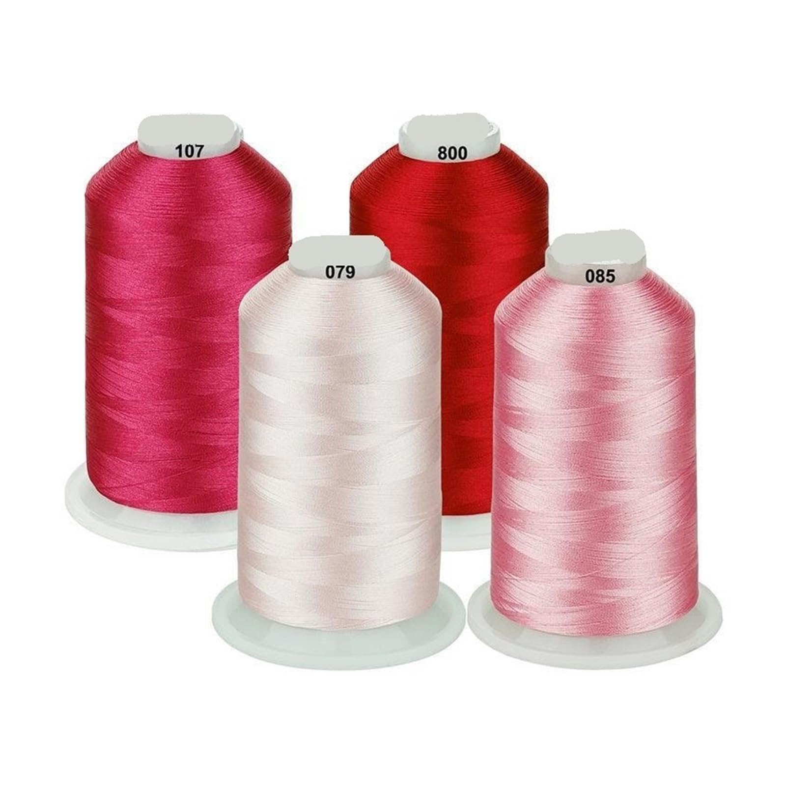 4 paquetes de hilo for máquina bordar 5000M(Pink series)
