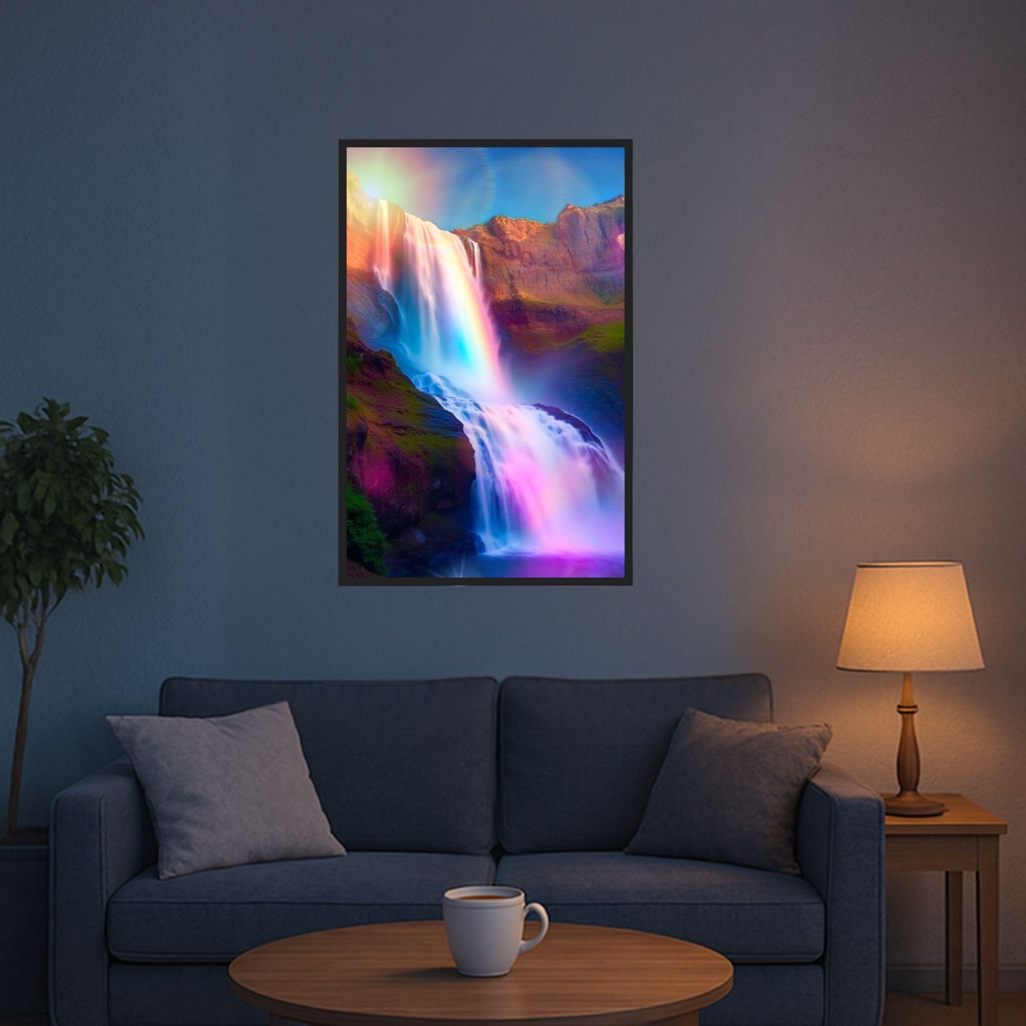 Picmondoo Diamond Painting - 50x75cm - Glanz des Wasserfalls