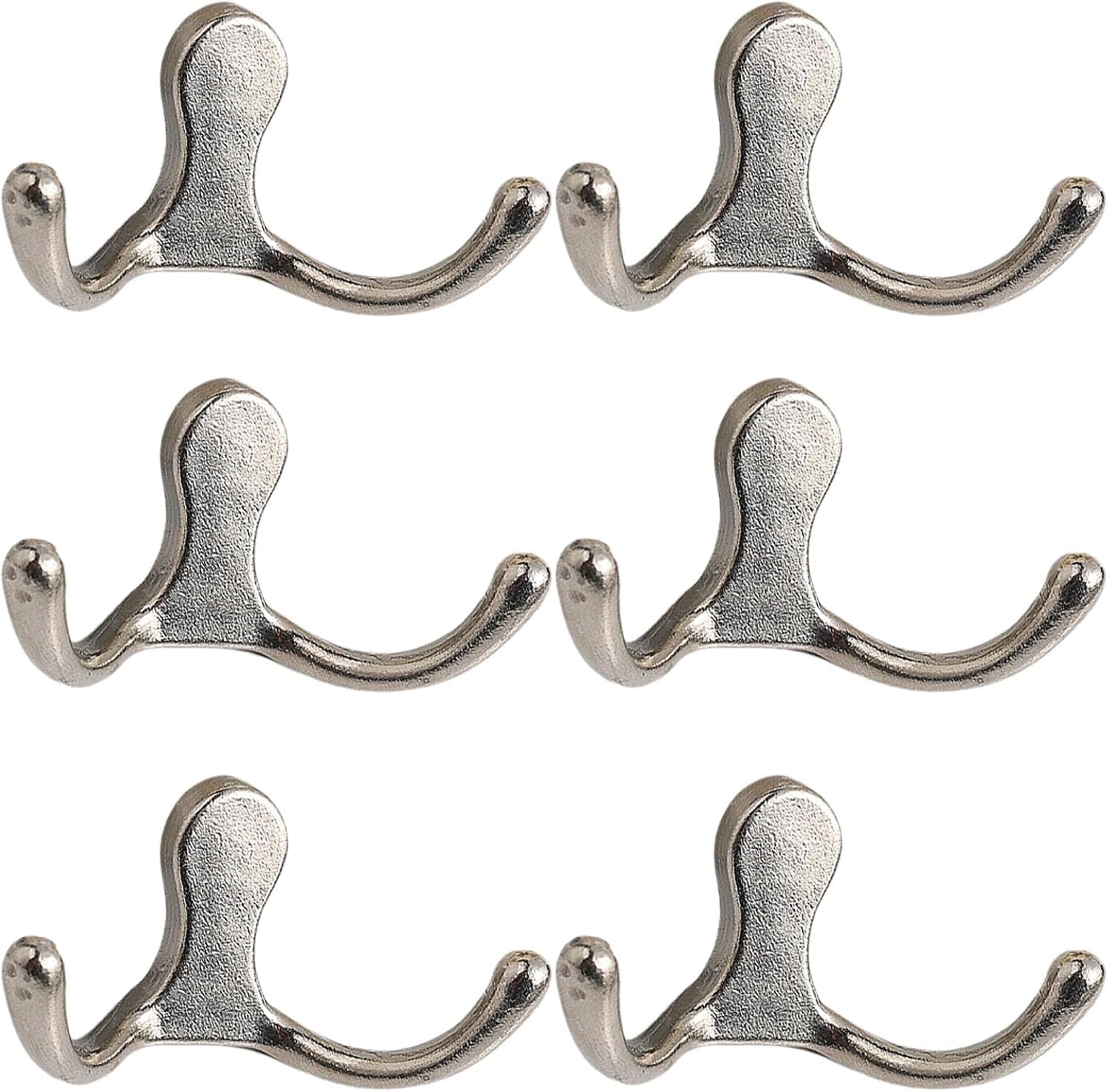 PAQWTYB Hooks, 6 Pack Zinc Alloy Mural Hook Retro Coat