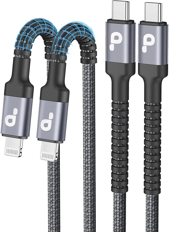 USB C to Lightning Cable 6FT 2Pack, iPhone Charger Fast Charging, USBC | iPhone Charger, Type C iPhone Charging Cord [Apple MFi Certified] for iPhone 14 13 12 11 Pro Max Xs 8 Plus and More