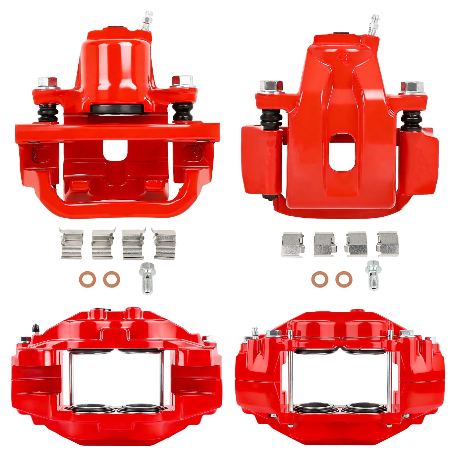 SCITOO 4PCS 19-3275 19-3274 19B3277 19B3276 Front &amp; Rear Brake Calipers