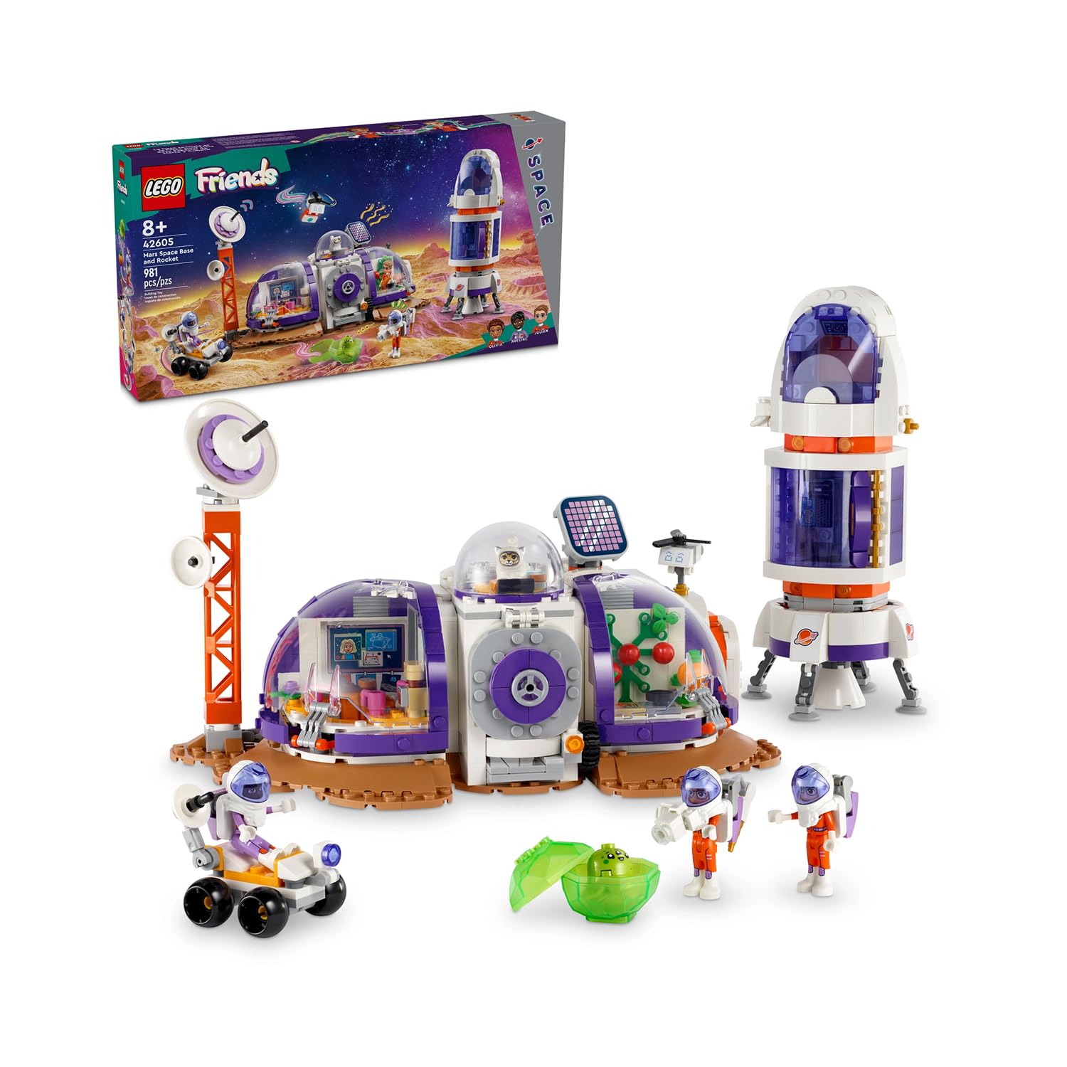 See full amazon price history chart for LEGO Friends Mars Space Base and Rocket Toy 42605 ( 981 Pieces) LEGO Friends Mars Space Base and Rocket Toy 42605 ( 981 Pieces) (B0CFVZ533T) Amazon Price History, Amazon Price Tracker