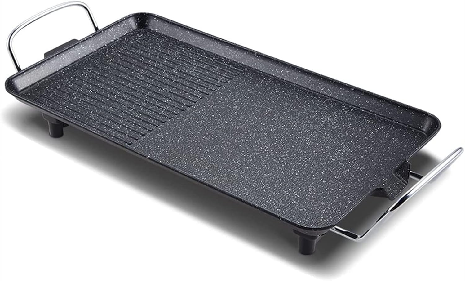 Electric Teppanyaki Tabletop Grill Griddle, Portable BBQ