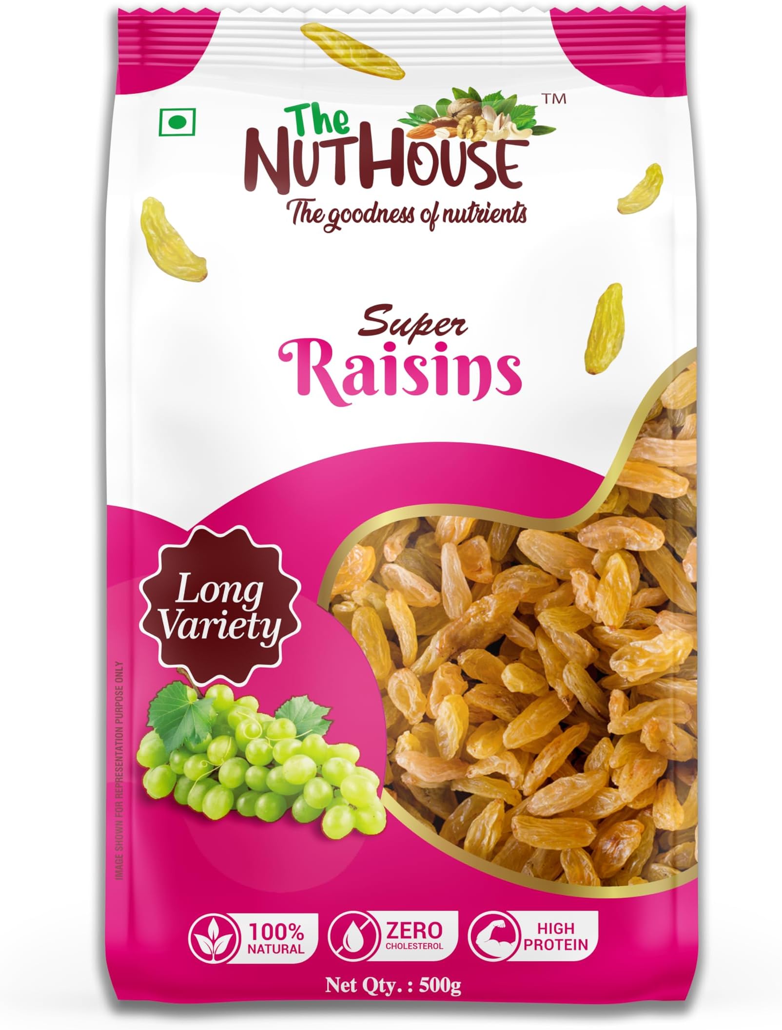 THE NUT HOUSE Super Long Raisins - 500GM