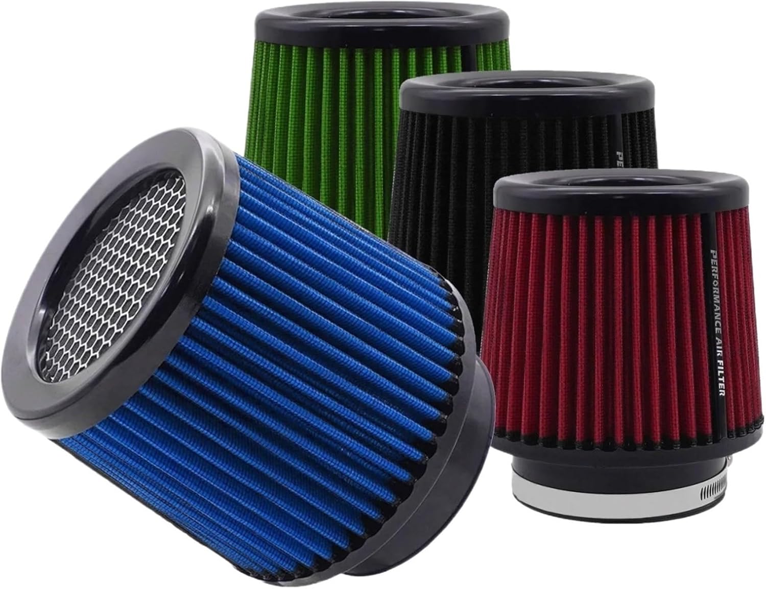 Car Air Filter Core 3inch 76mm Mushroom Head Engine Air(63MM-Red)