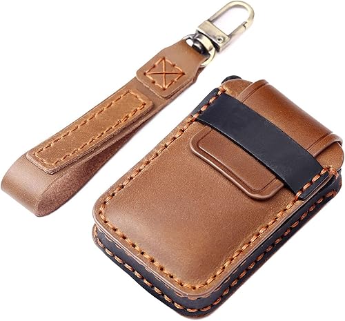 Miniatura 3 de EASYANT Funda de piel auténtica para llavero de 4 botones compatible con Mazda 3 Hatchback 6 CX-5 CX-30 CX-9 2020-2022