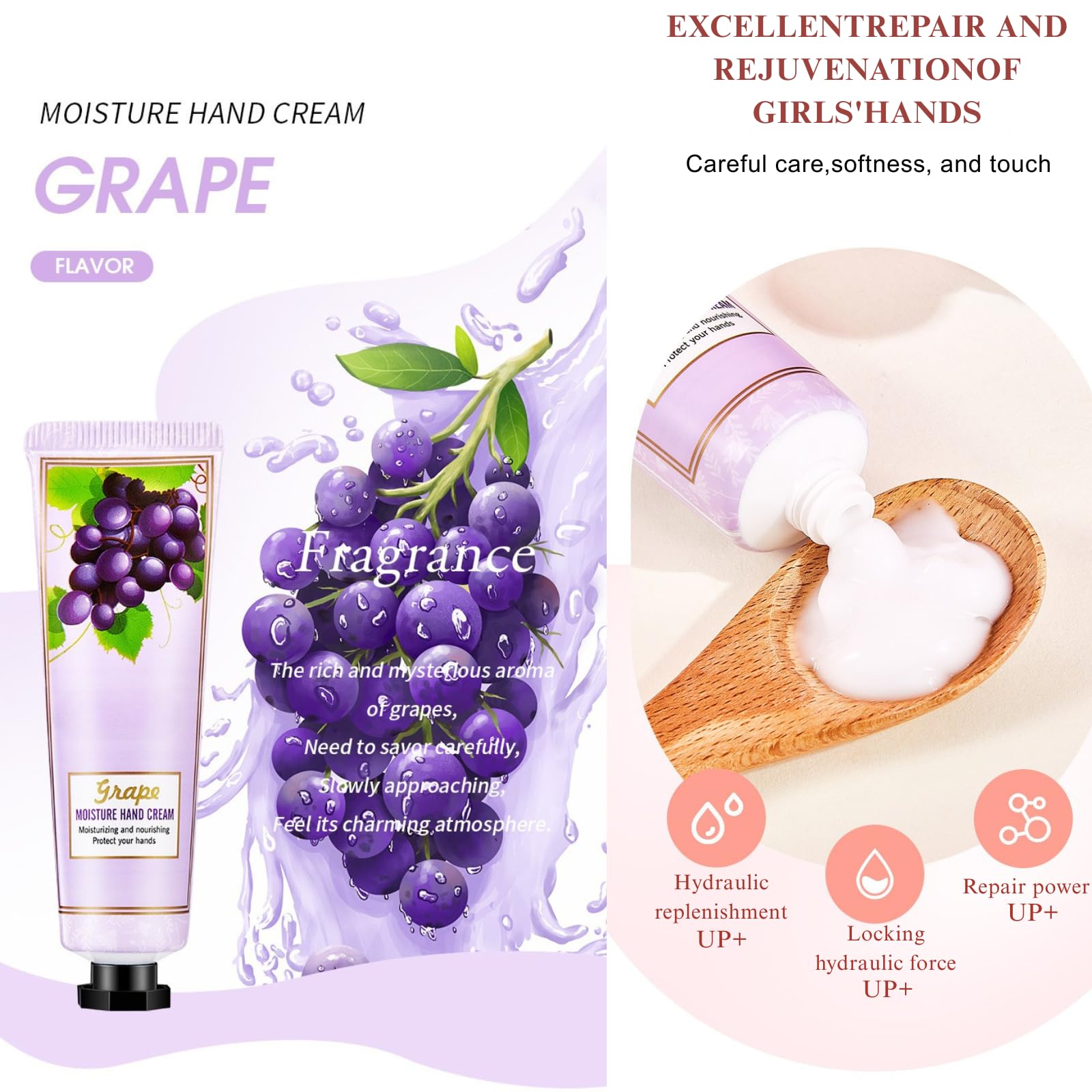 10PCS Travel Size Hand Cream Gift Set,Fragrant Hand Foot Day Night Cream Moisturizer - Image 2