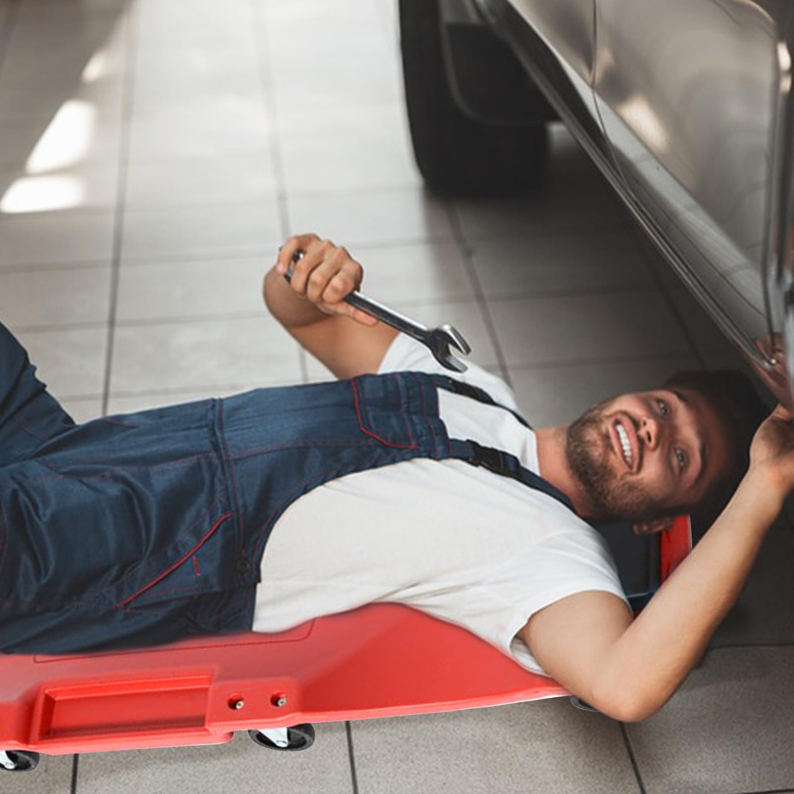 Deslizador Mecánico Bajo Coche Silla Tabla Rodante Gruesa | Deslizante Bajo Coche Rotación Neumáticos Detallado cería Motor Bajo Vehículo Camión
