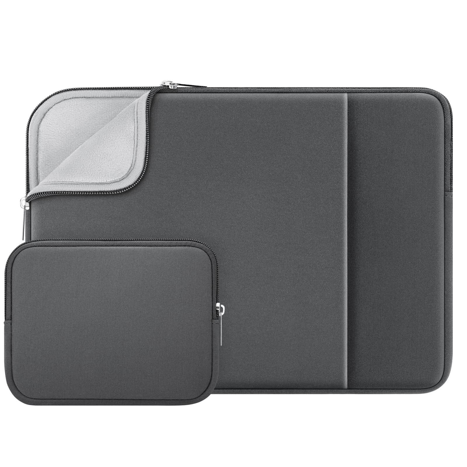 RAINYEAR 15 Inch Laptop Sleeve Protective Case Soft Cover with Front Pocket & Accessories Pouch, Compatible with 15.4" MacBook Pro/Air A3241 A2941