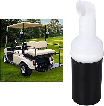 Fabater Cart Sand Bottle, Universal Cart Sand Bottle with Holder for E Z GO for Club Car, Divot Filler Sand Bottle Assembly, Easy To Install, Maintain Course Performance