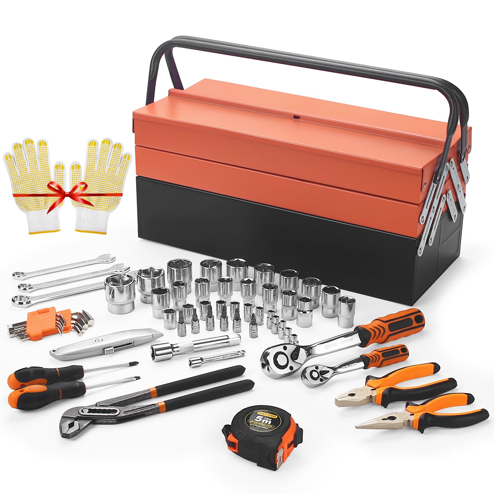 85Piece Tool Set Socket Sets 1/4
