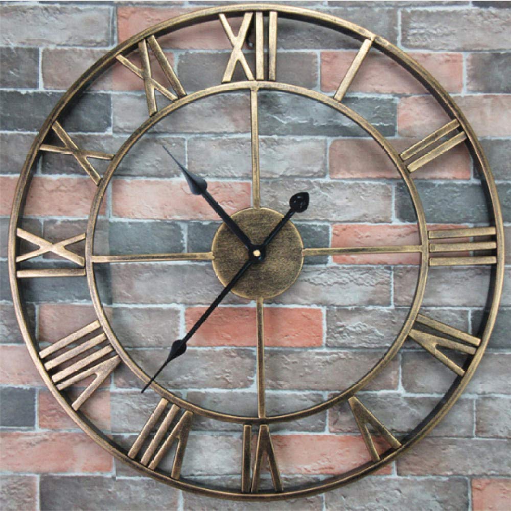 Horloge murale de jardin extérieur grands chiffres romains 40cm
