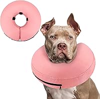 Vista 59 de Supet - Collar isabelino inflable para recuperación, posoperatorio para perros pequeños, medianos y cachorros