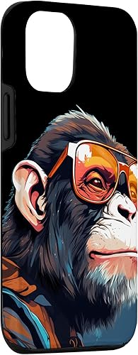 Miniatura 3 de iPhone 13 Bonita cara de mono con gafas de sol para divertidos amantes de los simios
