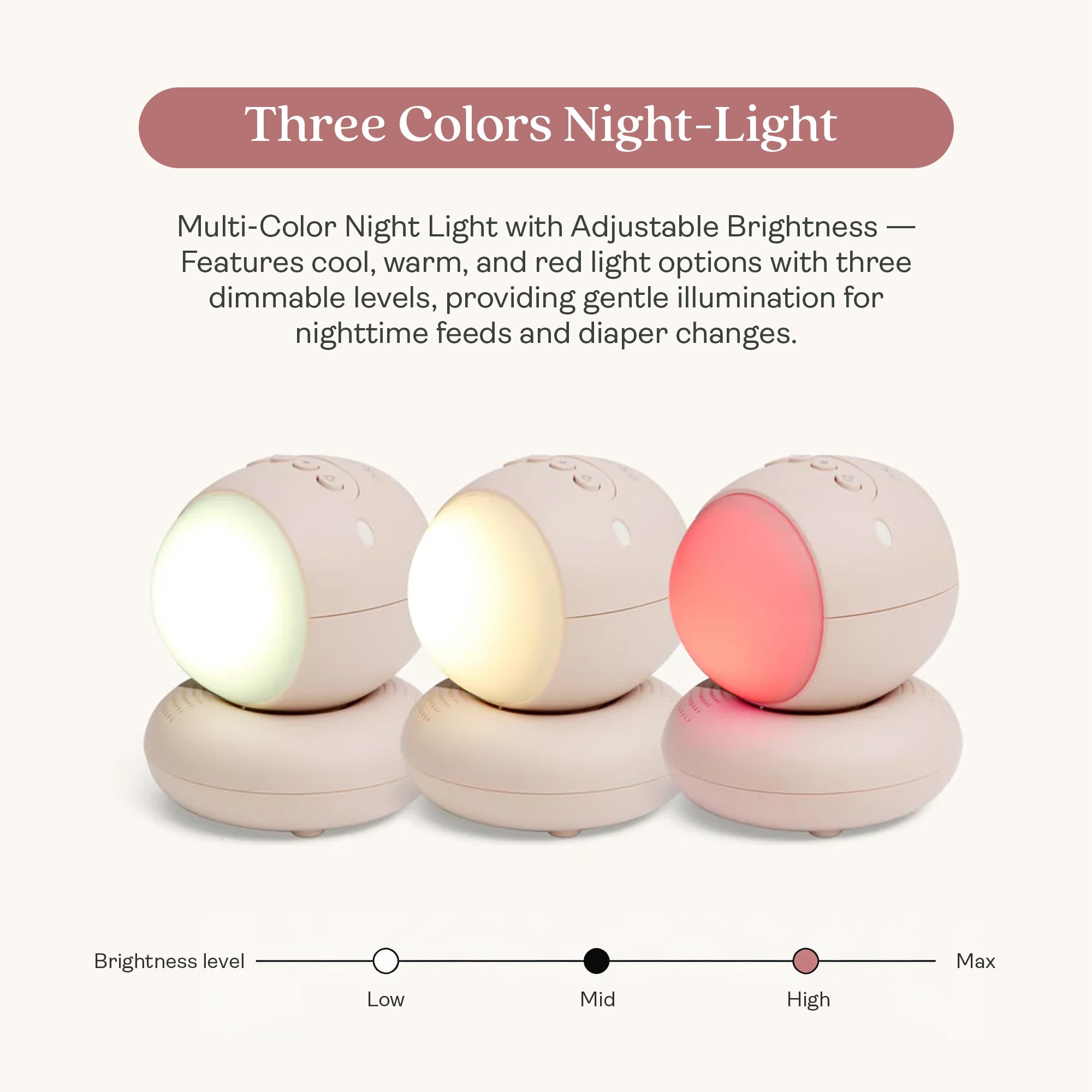ergoPouch Moniteur bébé Drift Home et guide Smart TOG – Moniteur non Wi-Fi avec suivi du sommeil, veilleuse et guide de pansement intelligent TOG pour un sommeil plus sûr