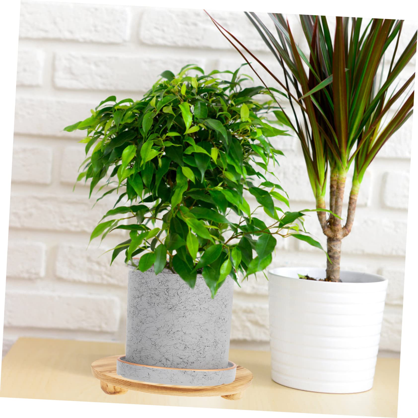 Estante para Macetas de Madera para Interior y Jardín, Soporta Plantas