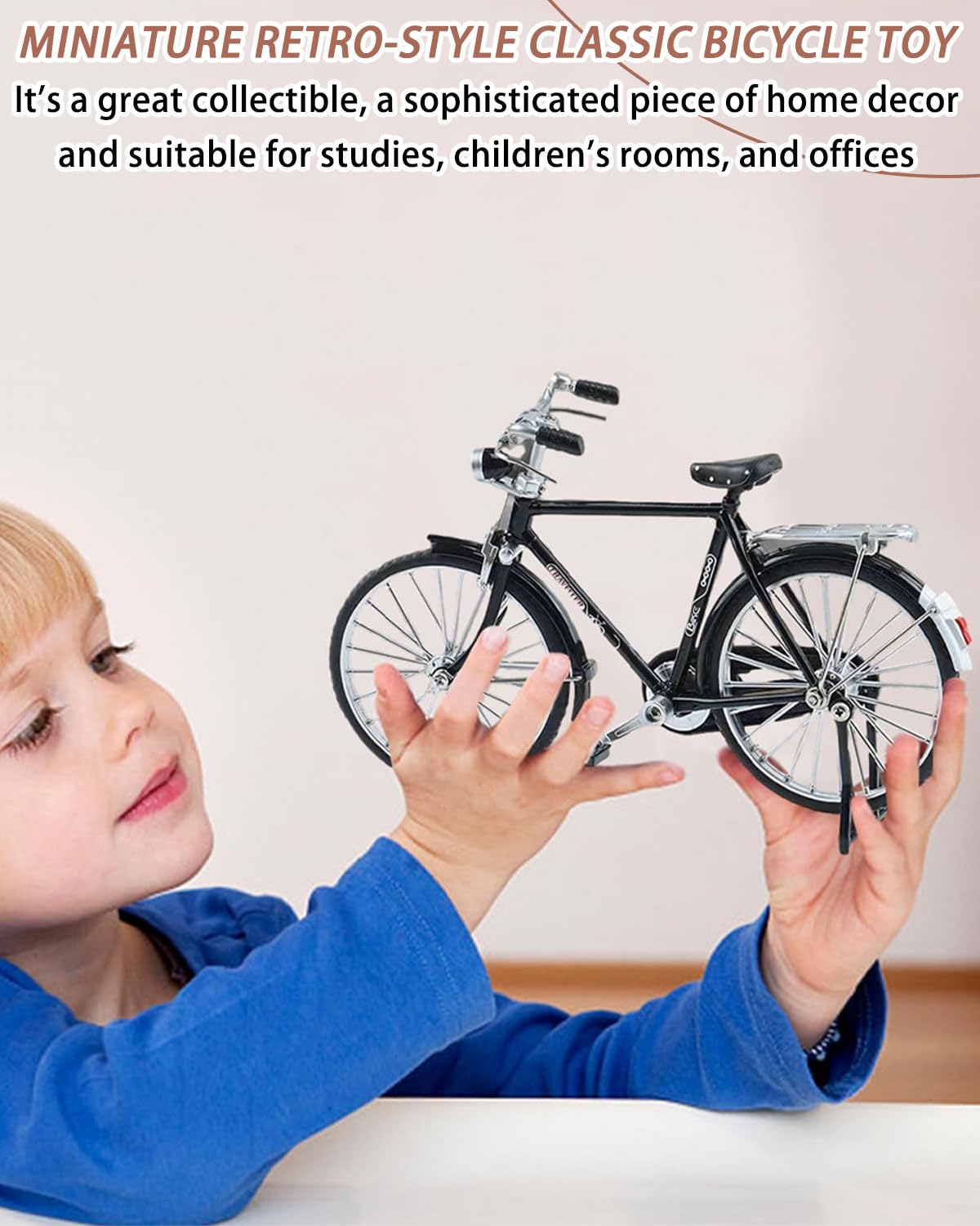 BKit Fai da Te in Scala per Modello di Bicicletta,modellino bici,Kit di Giocattoli per modellini di Bici da Dito,Kit Scala Modello Bicicletta Simulazione 1/10,per camera da letto,idea regalo