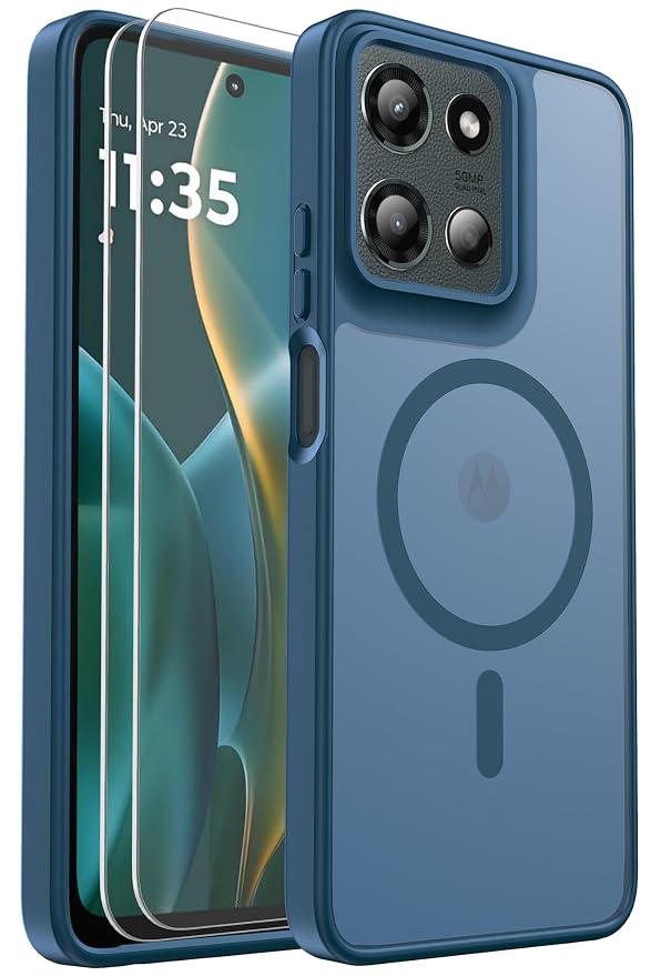 for Motorola Moto G 5G 2025/2026 & G Play 2026 Case Magnetic (Blue)