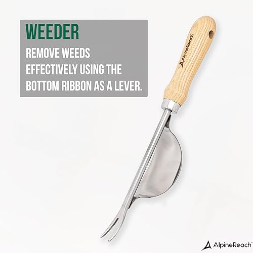 Miniatura 6 de Juego de herramientas de jardín, caja de regalo, 4 piezas premium, herramienta para eliminar malas hierbas para patio, tijeras de podar ergonómicas