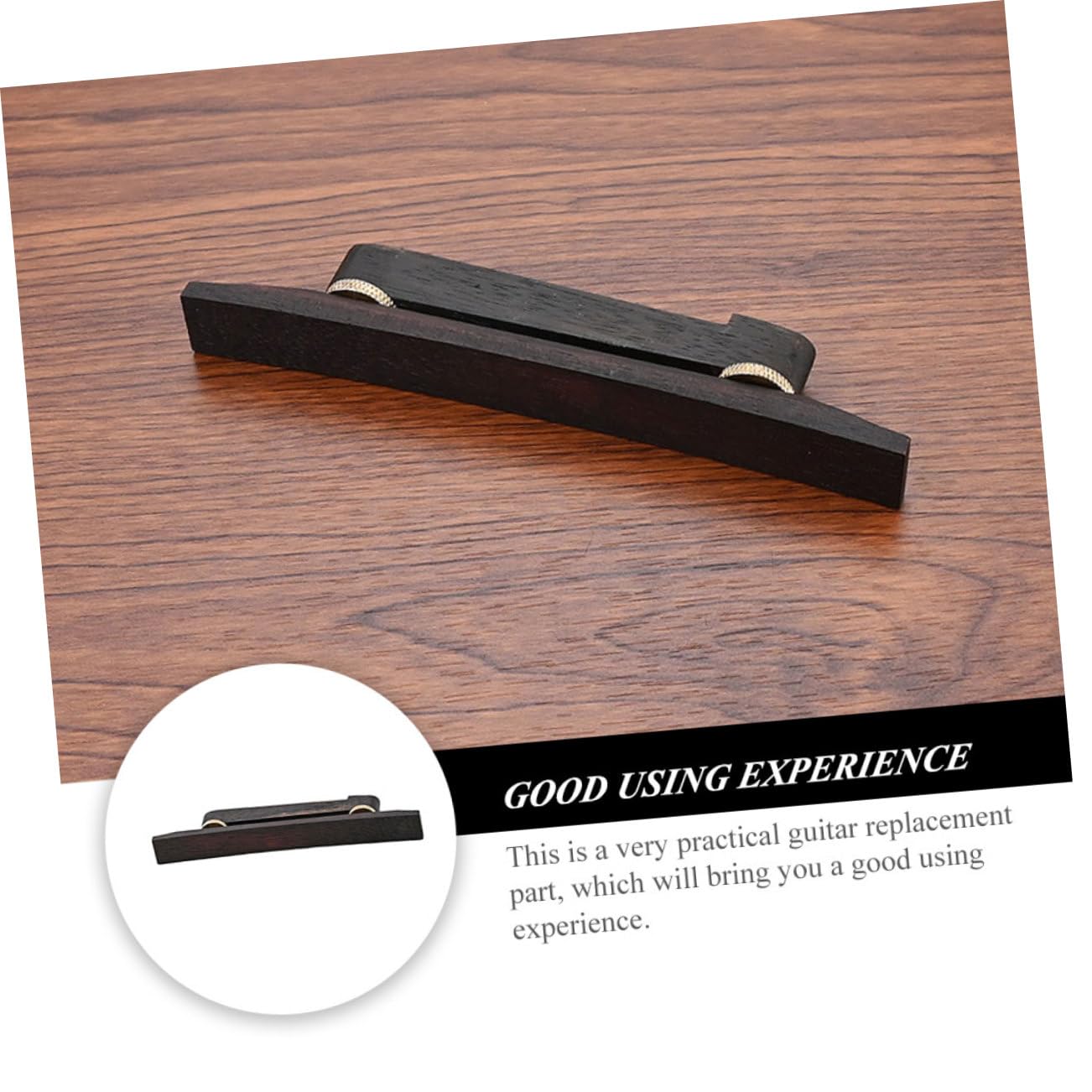 Abaodam 3pezzi Ponte Legno Per Chitarra Folk Accessorio Per Sostituzione Professionale Design Elegante e Struttura Semplice Per Musicisti e Appassionati Chitarra