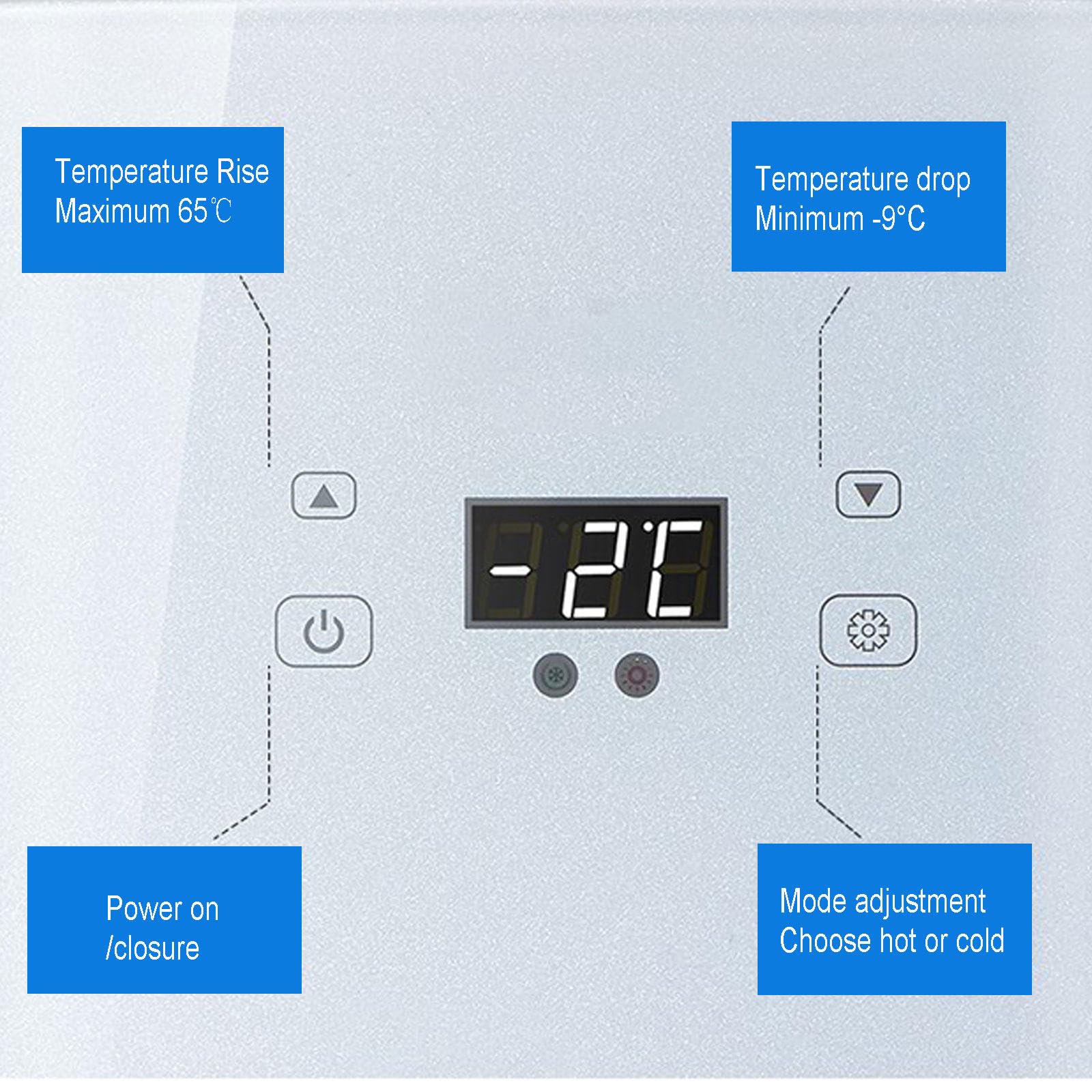 Refrigerador AutomóVil Hogar 12v / 220v Caja PequeñA Enfriamiento y CalefaccióN Hogar AutomóVil Dormitorio Estudiantes Doble Uso Mini Refrigerador para Bebidas Alimentos AutomóVil