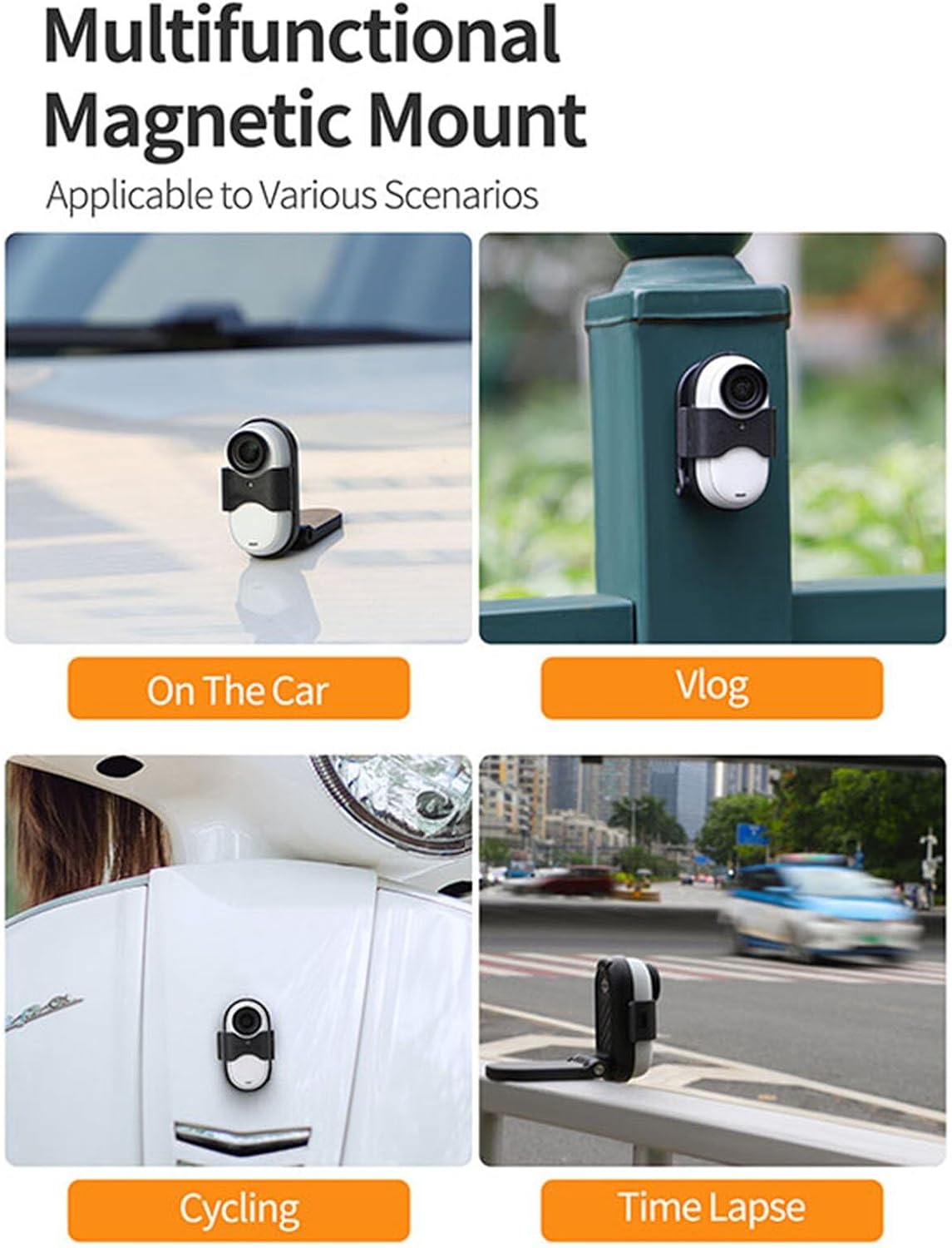 Magnetic Chest Mount Compatible for Insta360 GO 3 GO 3S, Quick Release Neck Strap Necklace Lanyard Magnetic Action Camera Holder Mount,VLOG Indoor and Outdoor Photography Accessories image 5