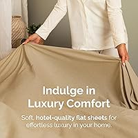 Vista 274 de Sábana encimera de bolsillo profundo, más suave que el algodón egipcio, 1 sábana encimera para colchón tamaño Queen
