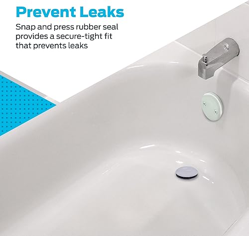 Miniatura 5 de EZ-FLO Tapón a presión y prensa con sello de goma, rosca de 516 pulgadas, cromado, 35251