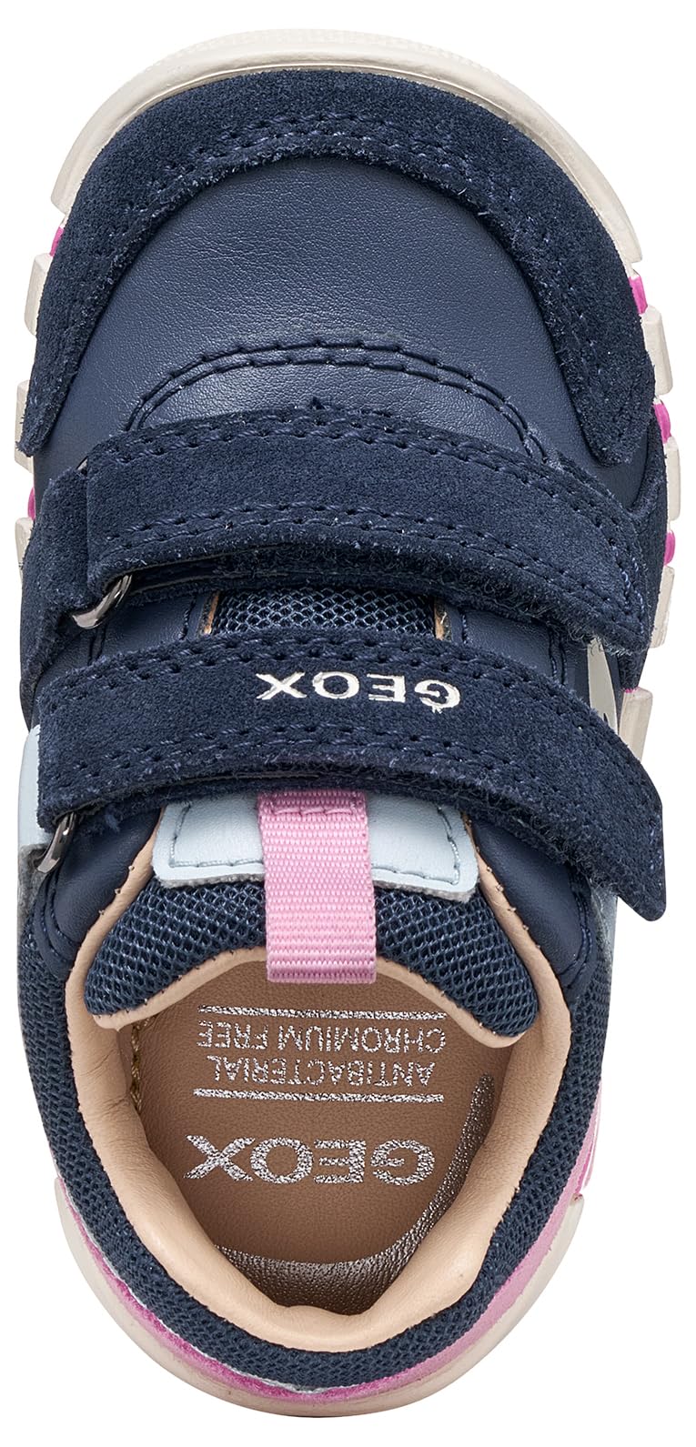 Geox Baby Girl B IUPIDOO Girl C First Steps Navy/DK Pink 21_EU