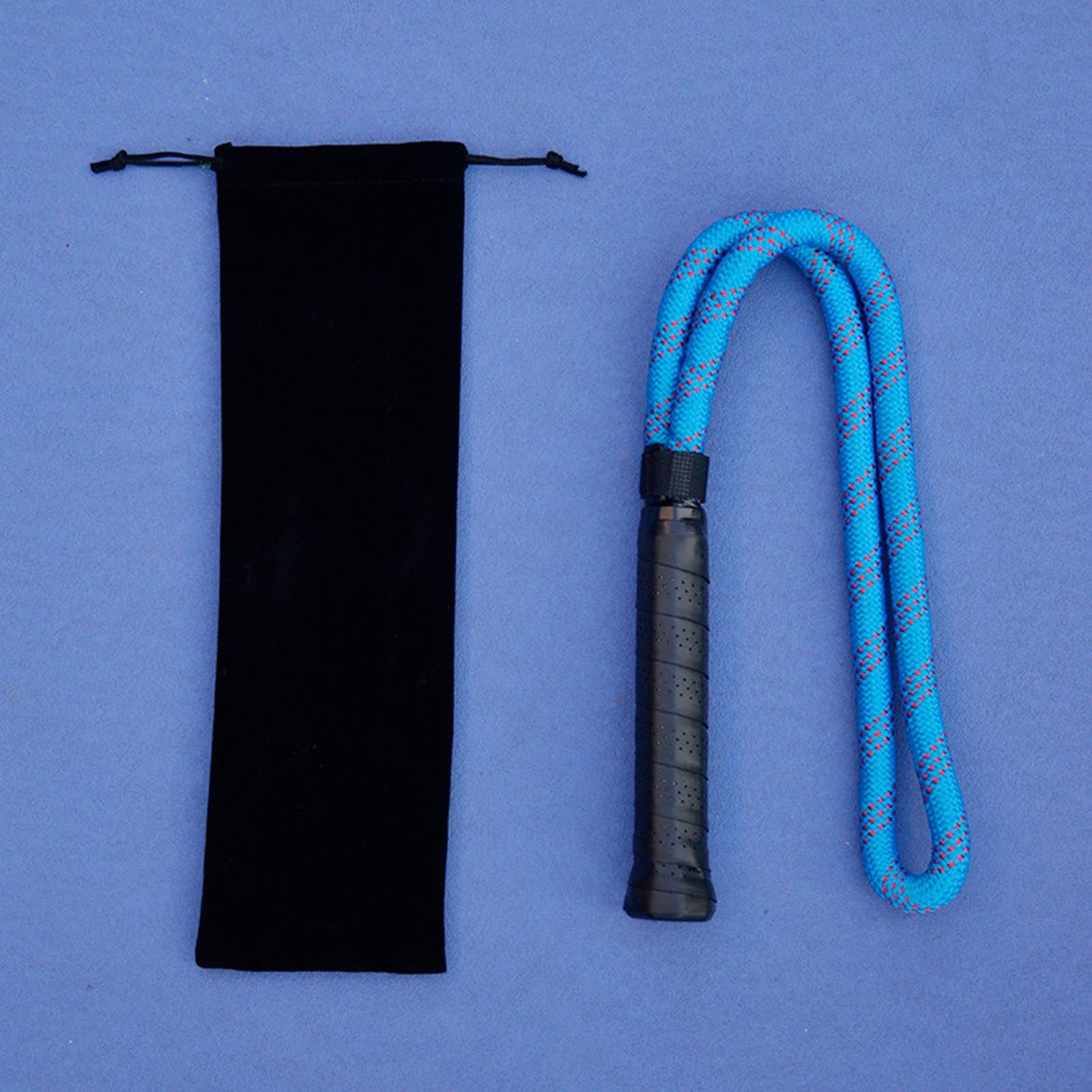 rockible Tennis Swing Rope Warm up Exercise Nonslip Grip Posture Tennis Serve Training Aid, with Bag for Office, Corridor, Blue