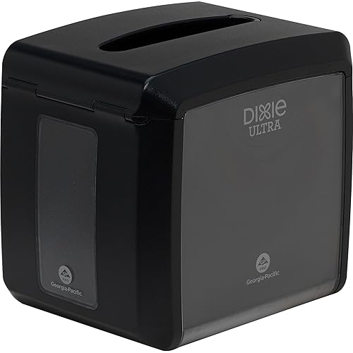 Miniatura 2 de Dixie Ultra - Dispensador de servilletas entrelazadas de mesa por GP PRO (Georgia-Pacific), negro, 54527A, capacidad para 275 servilletas, 7.600