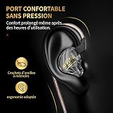 Yinyoo KBEAR MONKIE K01 Wired Gaming Earbuds,1DD Lightweight Gaming In Ear Monitor with 3.5mm Plug, HIFI Immersive Bass in Ear Headphones Wired Earphones Compatible with PC,PS5, Xbox,Switch - 5