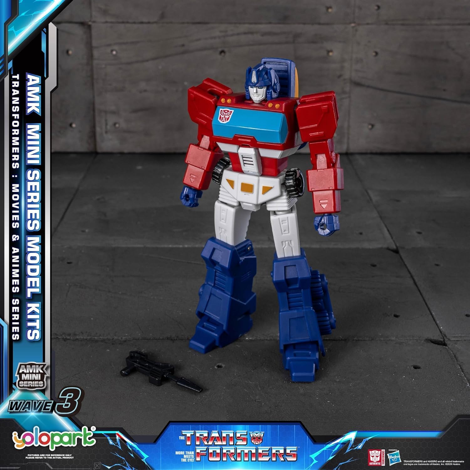YOLOPARK Transformers Toys 6+1 Pack,AMK MINI WAVE3 Series 4.7" Highly Articulated TF3 Optimus Prime and Megatron,IDW Orion Pax and Bumblebee,G1 Ironhide Rachet Action Figures for Ages 8+,No Converting