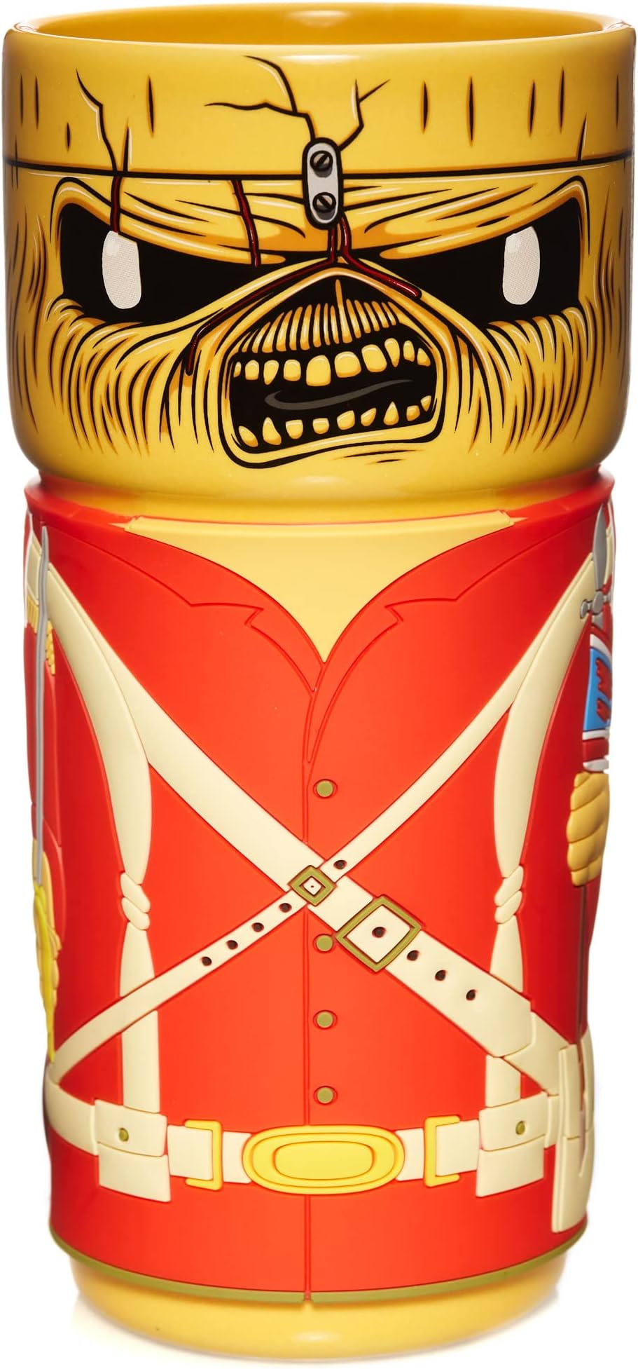 Coscups by Numskull Iron Maiden Eddie The Trooper Ceramic Mug Gift with Rubber Sleeve 400ml - Official Iron Maiden Merchandise