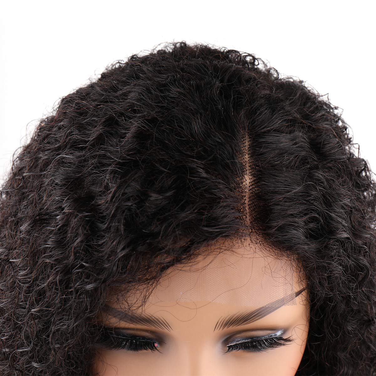 Perruque Afro 100% Cheveux Naturels Mi-longs Méchés Noir/rouge KOKO – Style Naturel Et Mode