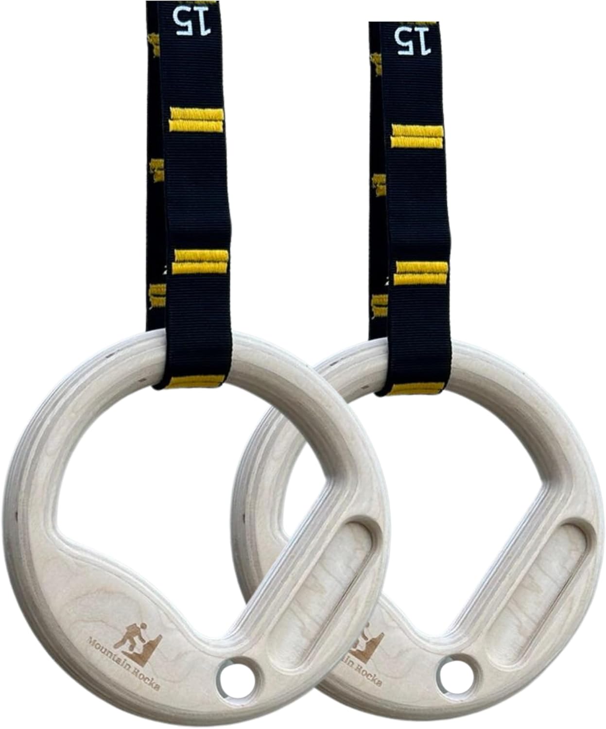 Wood 32mm Gymnastic Rings with Finger Training hangboard Wooden