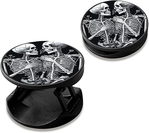 Paquete de 2 fundas de teléfono para dedos, Pop it para teléfono, agarre de teléfono con soporte expandible compatible con todos los teléfonos y