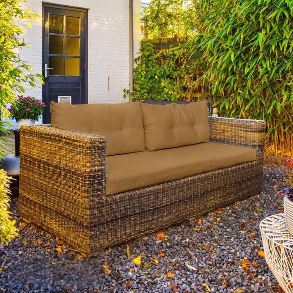 Panca impermeabile per esterni, 106,7 x 45,7 x 7,6 cm, materasso in schiuma spessa, per patio, patio, protezione solare, per chaise longue e panca da giardino