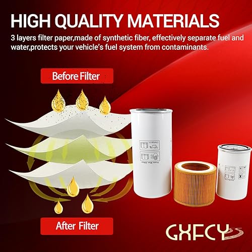 Miniatura 2 de 6221372850 Filtro de aceite 6211472550 Filtro de aceite 6211473950 Kit de filtro de aire compatible con compresor de aire