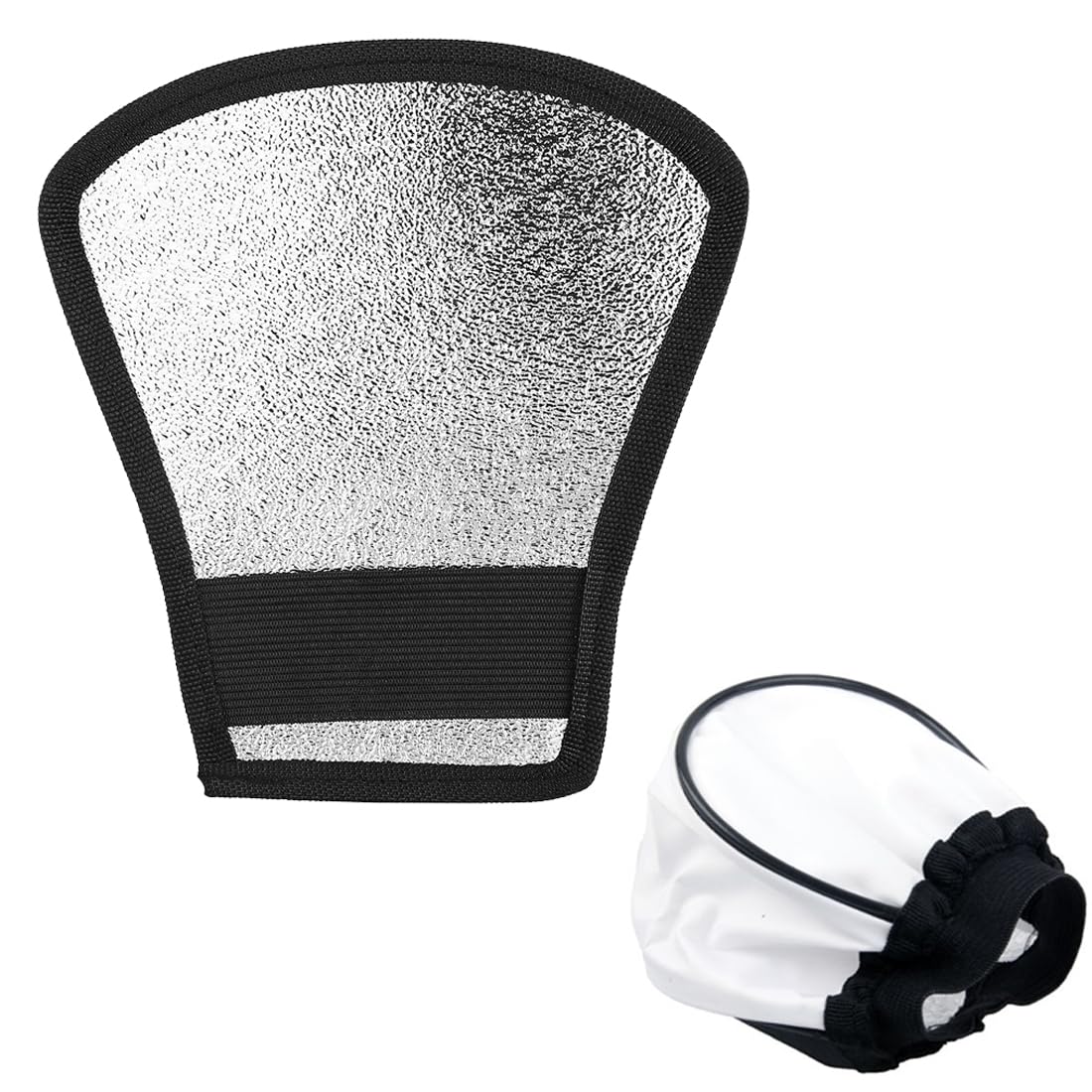 Diffusore Flash Universale Pieghevole - 3 Pezzi Argento/Bianco Per Nikon, Canon, Yongnuo - Foto 2