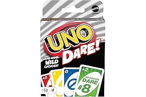 Mattel Games UNO Dare Card Game for Family Night Featuring Challenging and...