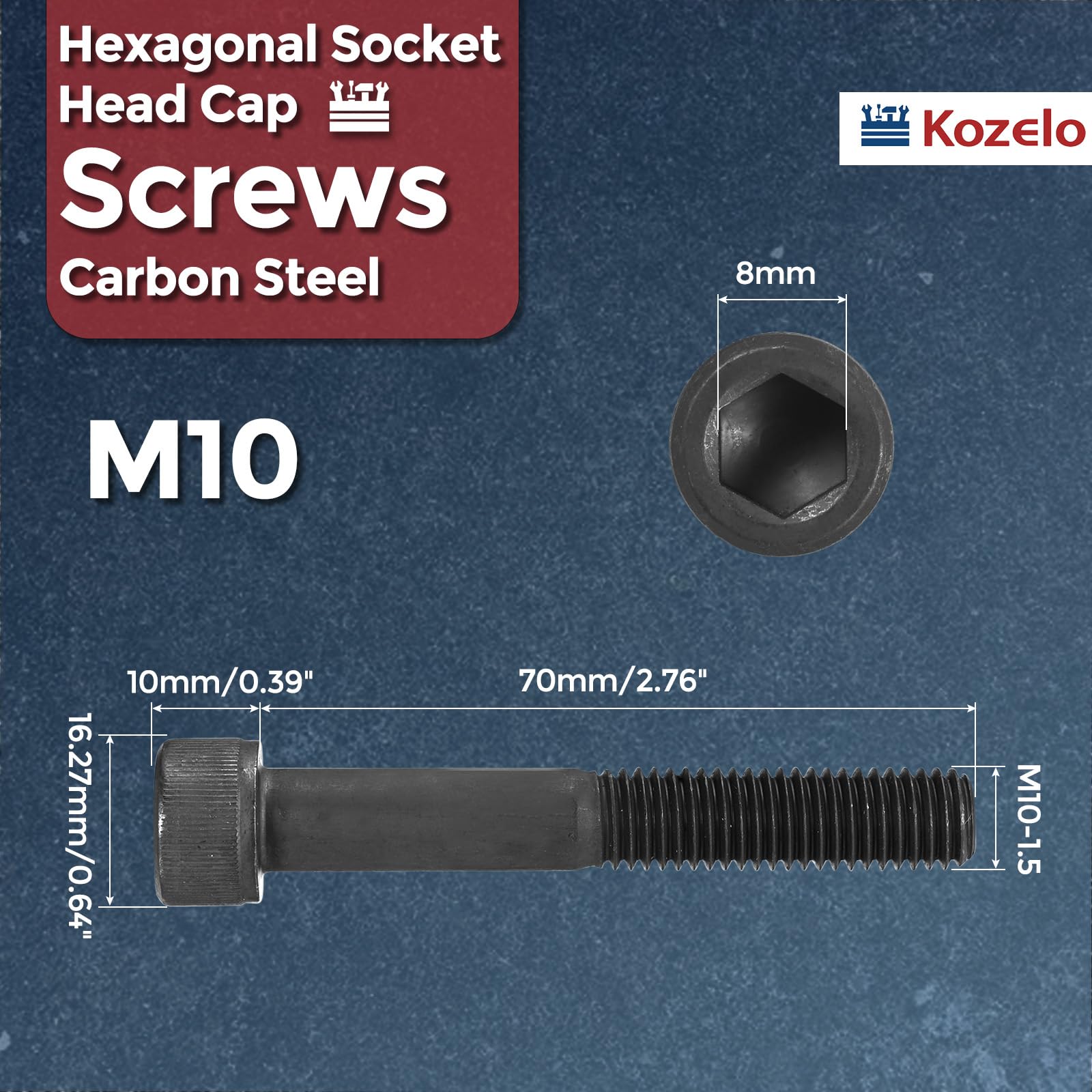 Kozelo 5pcs Socket Head Cap Screws - Image 2