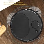 Mini Robot Vacuum, Robot Vacuum and Mop Combo, Strong Suction, Automatic Avoidance, USB Charging Robotic Vacuum Cleaner for Household Fine Dust, Pet Hair (Black)