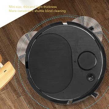 Robot Vacuum Cleaner, USB Charging Smart Sweeping Robot, Strong Suction Sweeper Vacuum with Automatic Avoidance for Wooden Flooring, Low Pile Carpet, Pet Hair, Marble and Tile