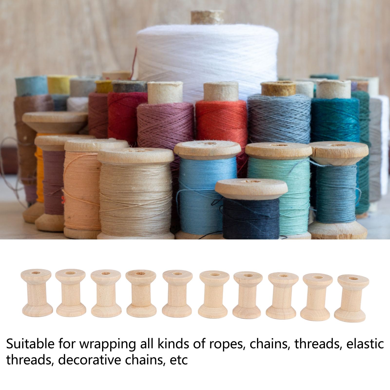 Wood Bobbins Wooden Spools Near Me 8pcs Wooden Spools Of Crafts 2in ...